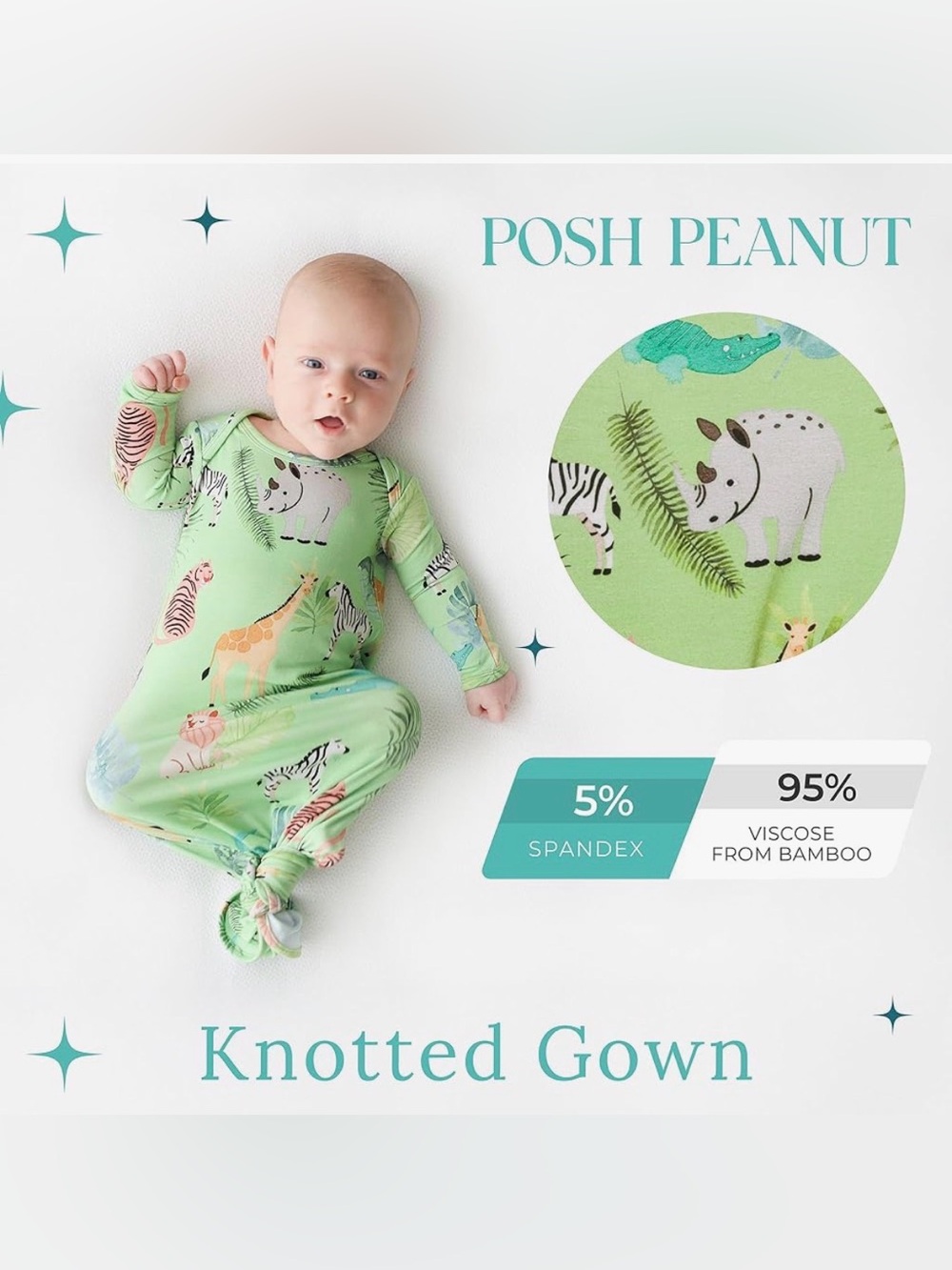 Posh peanut knotted gown